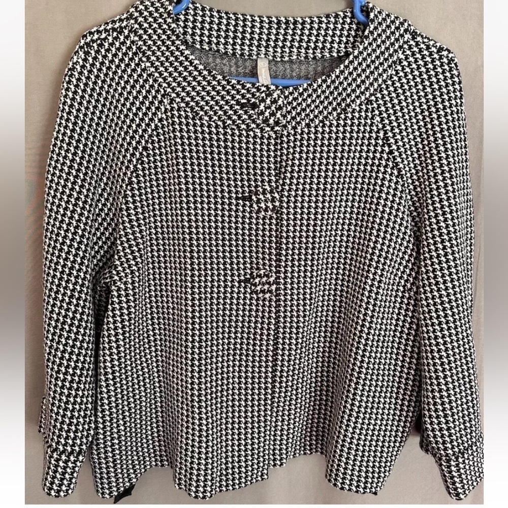 Houndstooth Black and White Women's Jacket